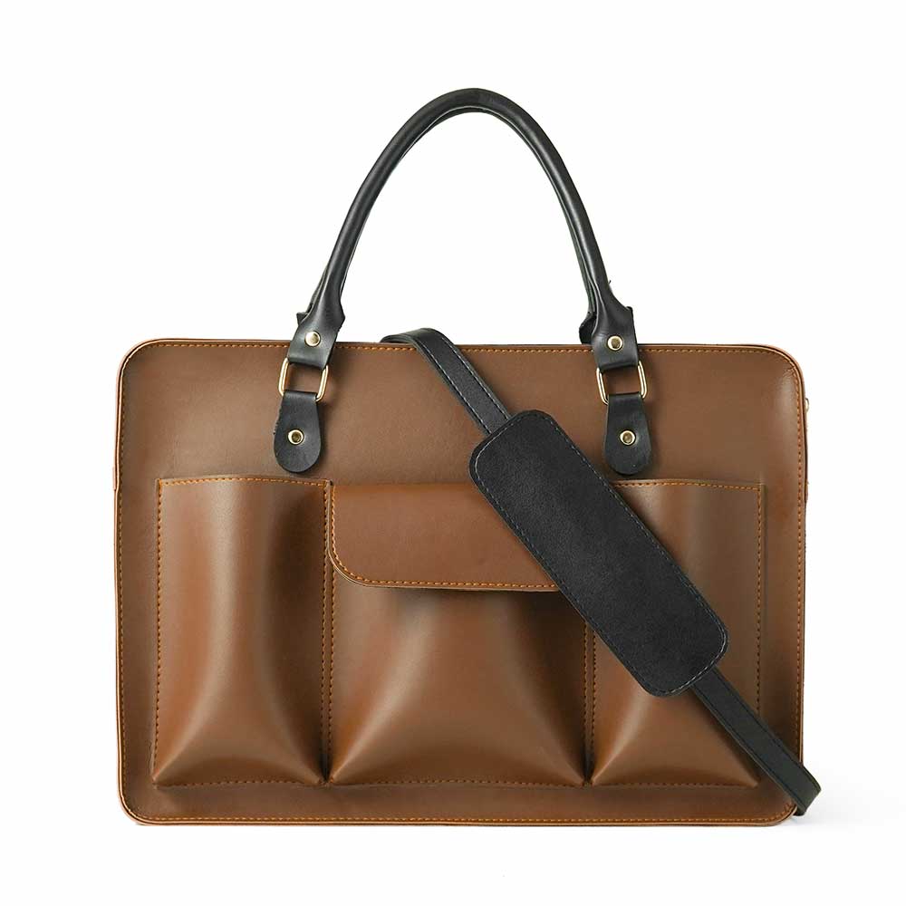 FLIP LAP LAPTOP BAG BROWN
