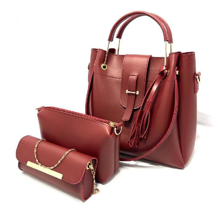 LUXURY 3PC BAG SET BLACK