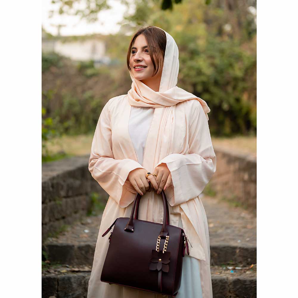 FIXIEO TOPE HANDLE BAG MAROON