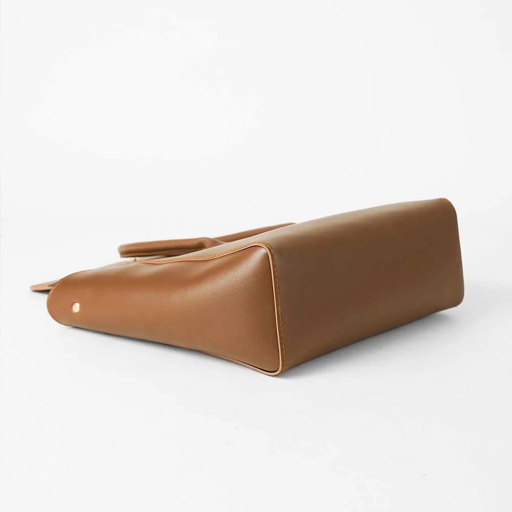 CHAMP TOP HANDLE BAG BROWN