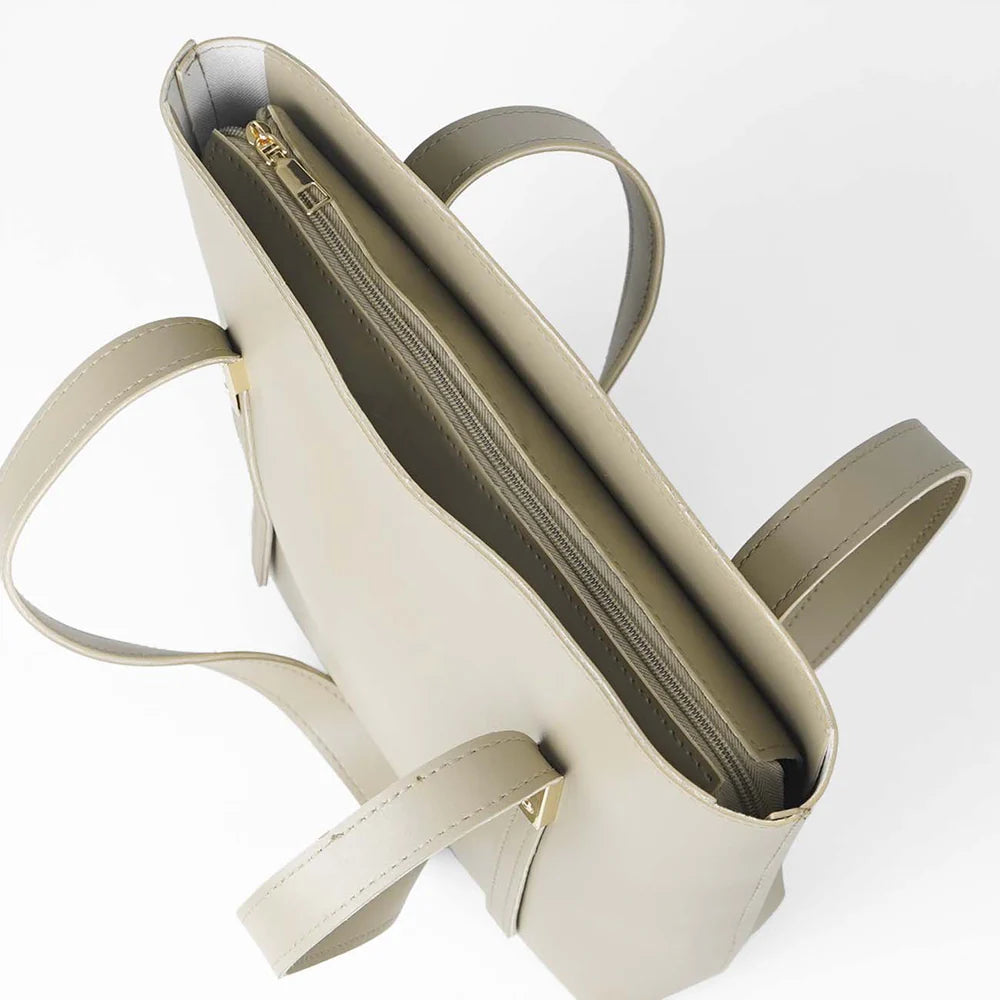 SLEEK TOTE 3PC HAND BAG BAIGE